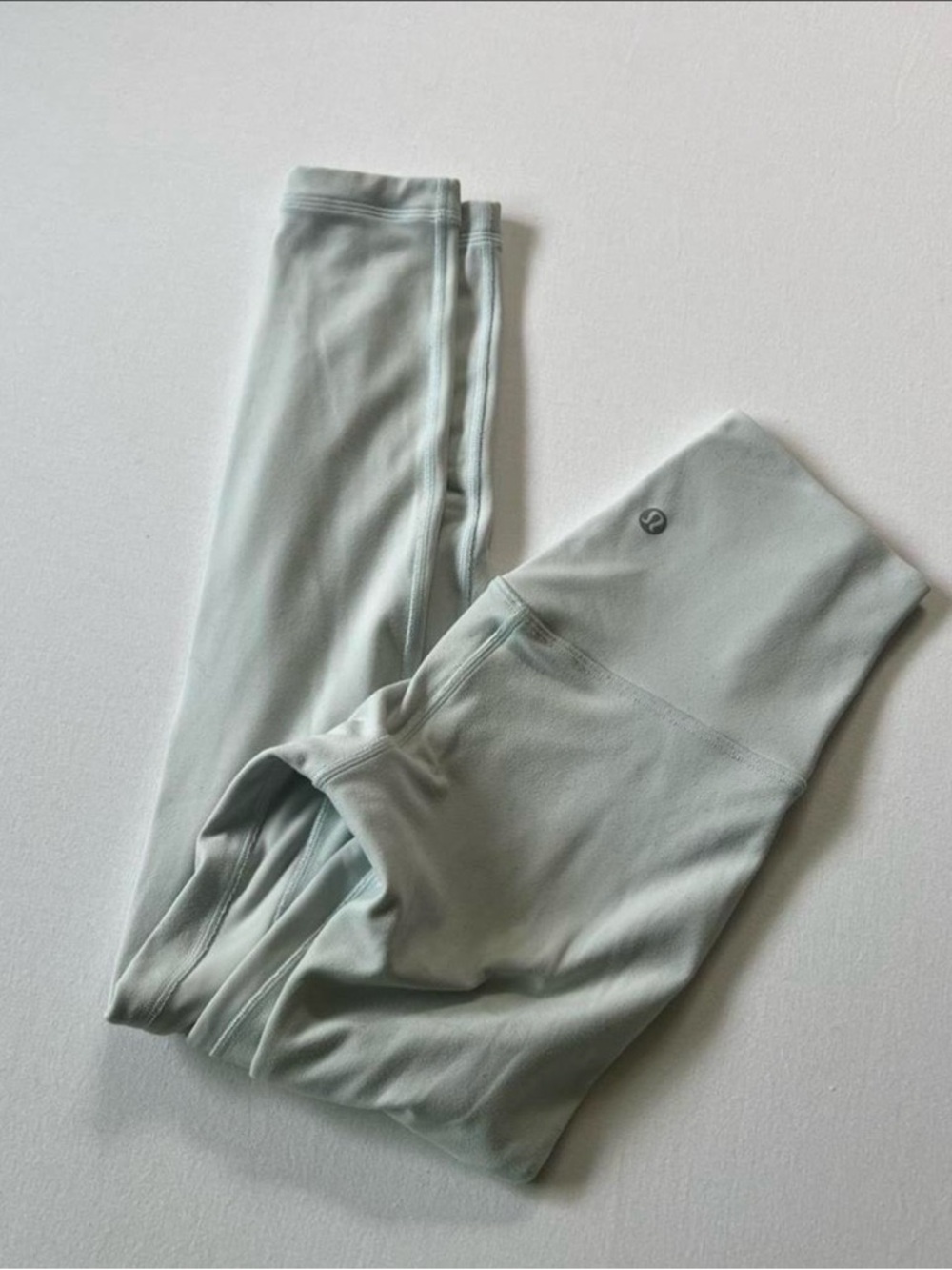 Lululemon High Rise Double Align Leggings in Artic Ocean Blue